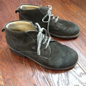 Finn Comfort Germany Brown Suede Ankle Boots